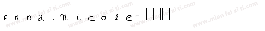 Anna Nicole字体转换